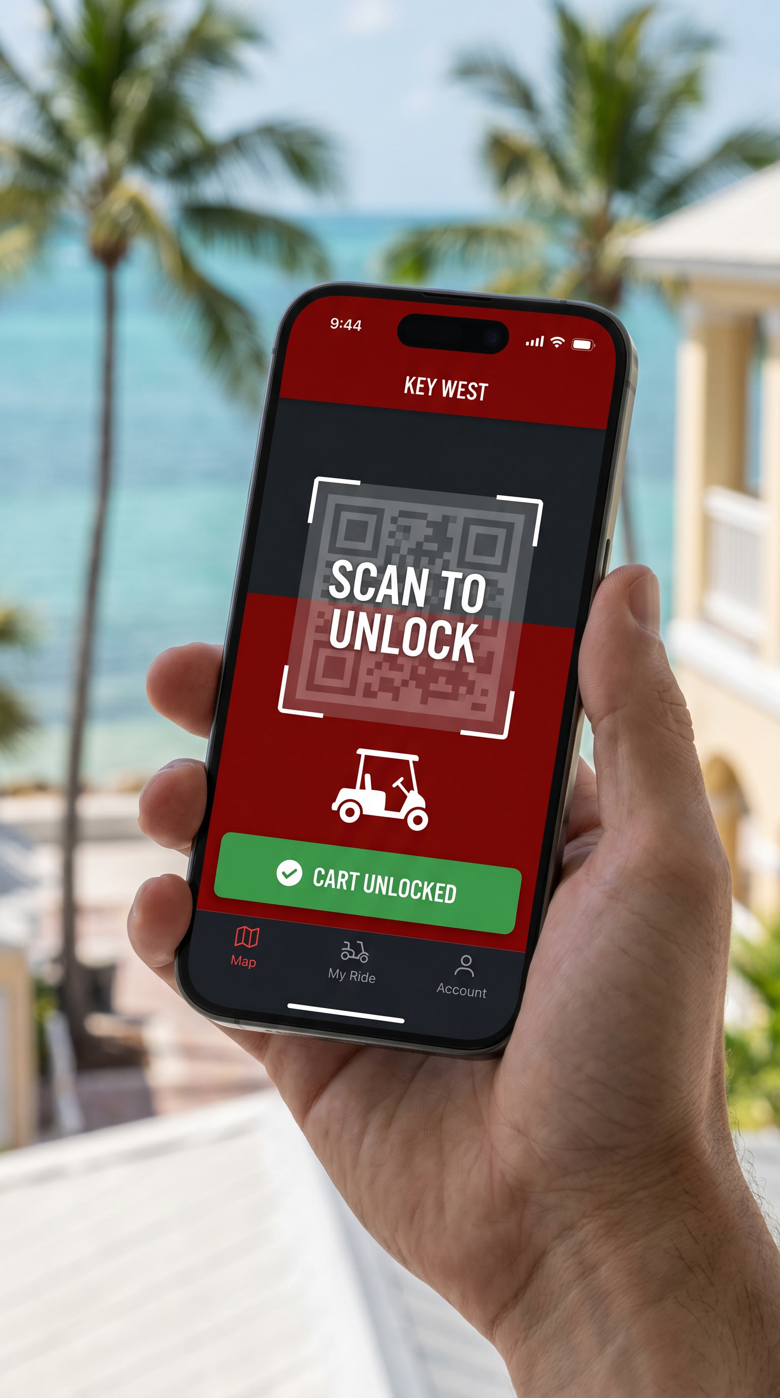 Scan and Go app on iPhone