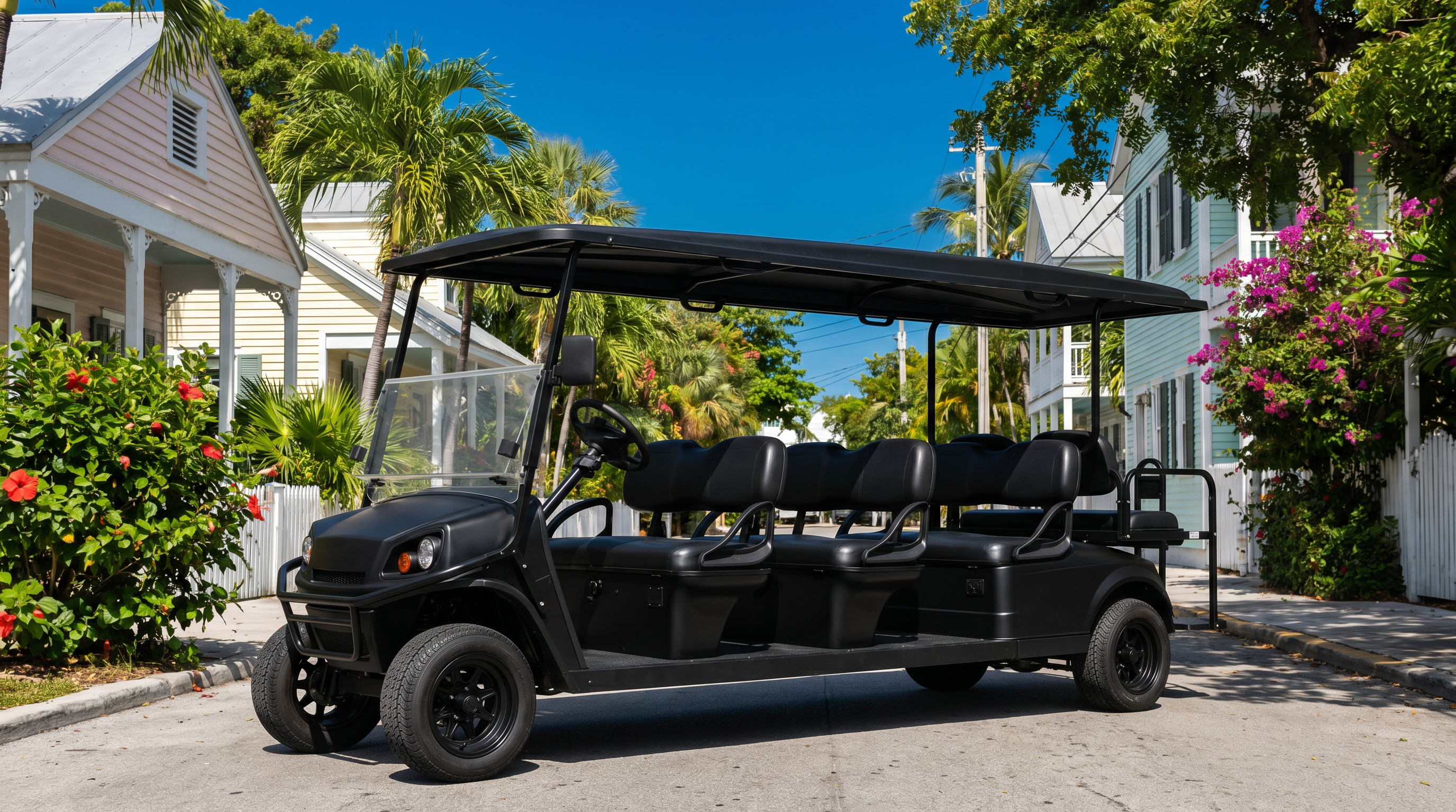 8-passenger golf cart Key West